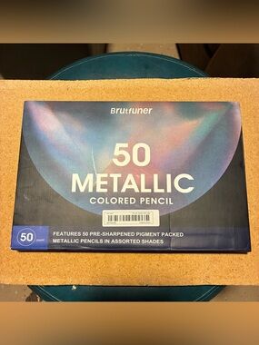 NEW Brutfuner 50 Metallic Colored Pencils Set